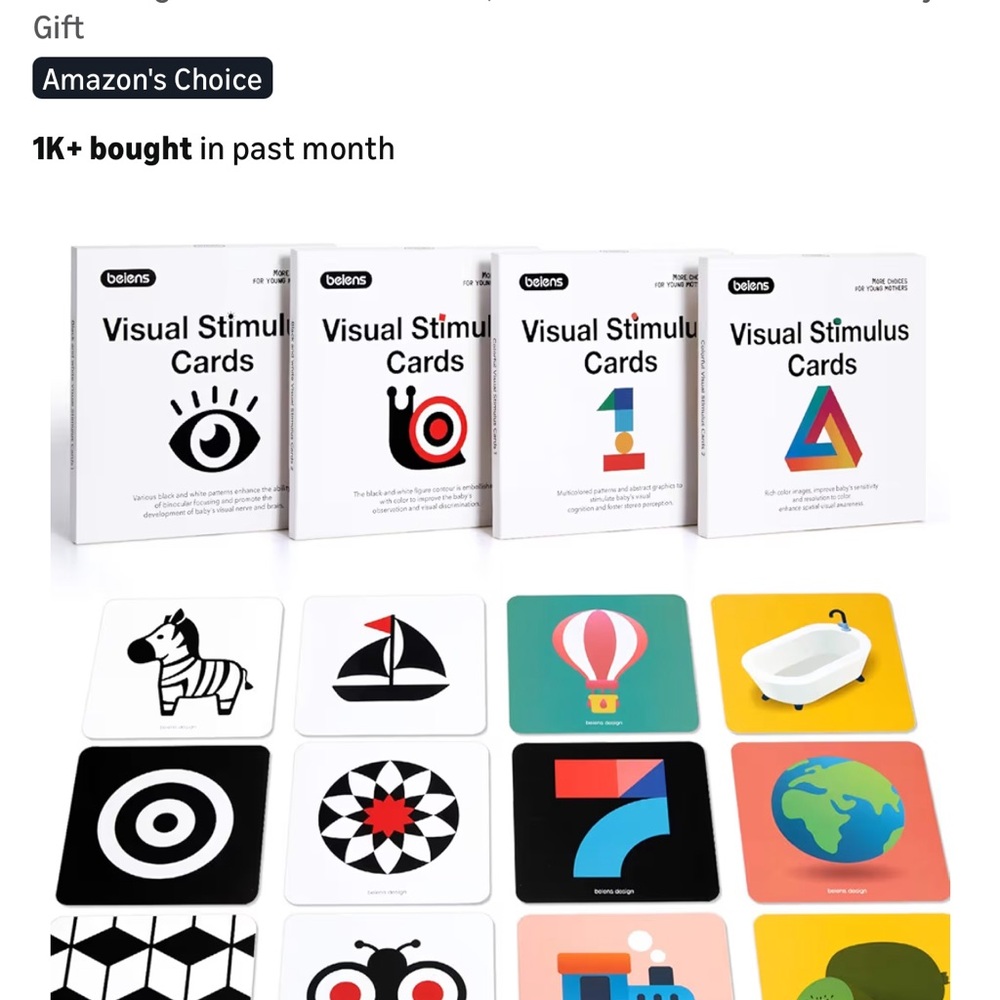 beiens High Contrast Baby Flashcard FULL SET